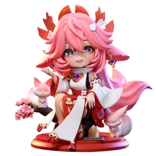 Gooyeh Anime Figur Actionfigur Kamisato Ayaka Figure Standing Stehende Version Modelle Statue Cartoon Skulptur PVC Sammlerstück Desktop Ornamente Home Car Decoration 15CM von Gooyeh