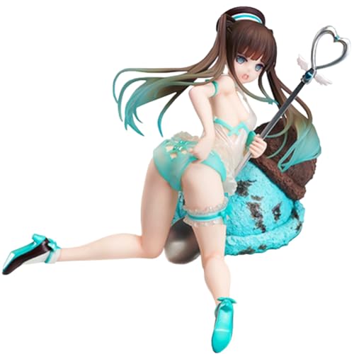 Gooyeh Anime Figur Anime-Illustration Tasting Girl Choco Mint Figur 13CM PVC Statue Modell Anime Nudelstopper Home Desktop Dekorationen Birthday Gift for Fans von Gooyeh