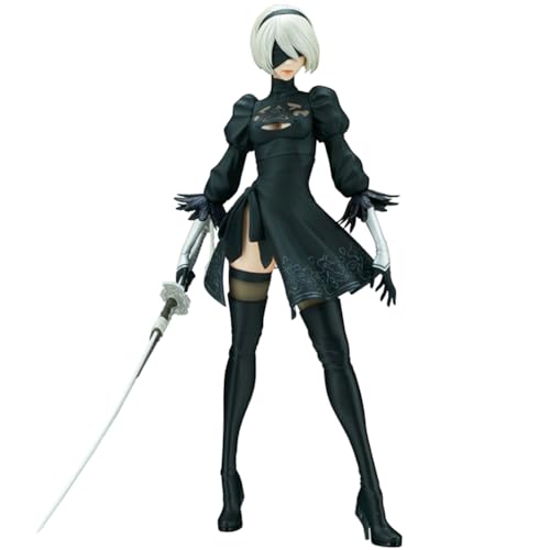 Gooyeh Anime Figuren 2B 2Byorha Figur 2Bautomata Modell Anime Spiel Statue Desktop Dekoration Sammlerstück 28CM von Gooyeh