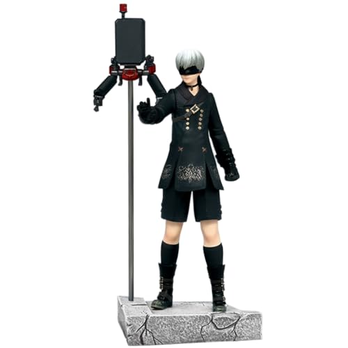 Gooyeh Anime Figuren 9S 9Syorha Figur No.9 Type S Anime Figuren Sammlung Statue Modell 24CM 9Sautomata Figur Statue PVC Skulptur Desktop Dekoration von Gooyeh