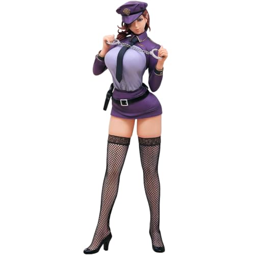 Gooyeh Anime Illustration Girl Figur Anime Inran Do S Policewoman Akiko Figuren Anime-Mädchen PVC-Modell Sammlerstücke Charaktere Stehende Anime-Skulptur Desktop Dekorationen Anime Geschenke 28CM von Gooyeh