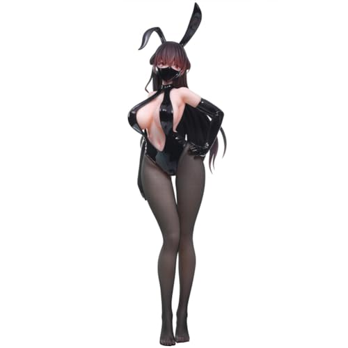 Gooyeh Anime Konata Bunny Girl Figur Anime-Bunny Girl Figur 23CM PVC Zubehör für austauschbare Gesichter Statue Modell Home Desktop Dekorationen Birthday Gift for Fans von Gooyeh