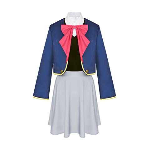 Gooyeh Anime Oshi no Ko Cosplay Kostüm ruby Bühnenauftritt Kostüme Cosplay Komplett Outfit Uniform Jacke Hemd Rock Anzug Partykleid Halloween Karnevalskostüm von Gooyeh