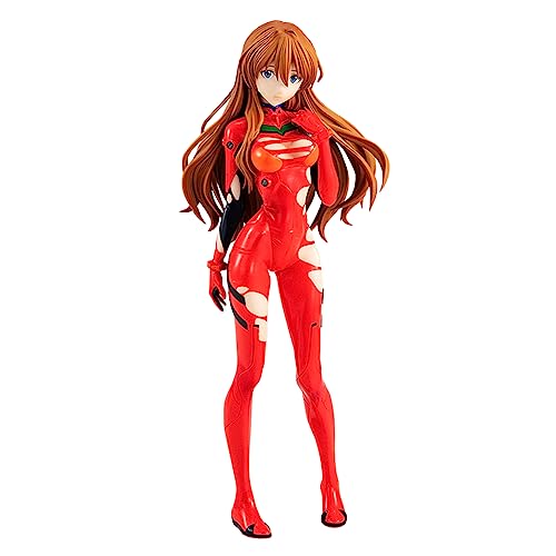 Gooyeh Asuka Langley Soryu Figur langhaarige Schönheit Statue Modell Desktop Ornamente Dekorationen Sammlerstücke Geburtstagsgeschenk 18cm von Gooyeh