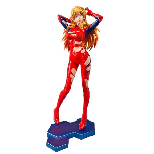 Gooyeh Asuka Langley Soryu Figuren Schönes Mädchen Anime Figur Ornament Cartoon Figur Statue PVC Skulptur Modell Sammlung Souvenir Dekoration Geburtstagsgeschenk 30CM von Gooyeh