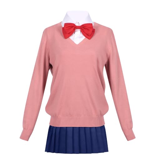 Gooyeh Ayase Momo Cosplay Kostüm DAN DA DAN Anime DAN DA DAN Ayase Momo Cos Rosa Damen-Uniform-Set Anime Cosplay Halloween Weihnachten Karneval Party von Gooyeh