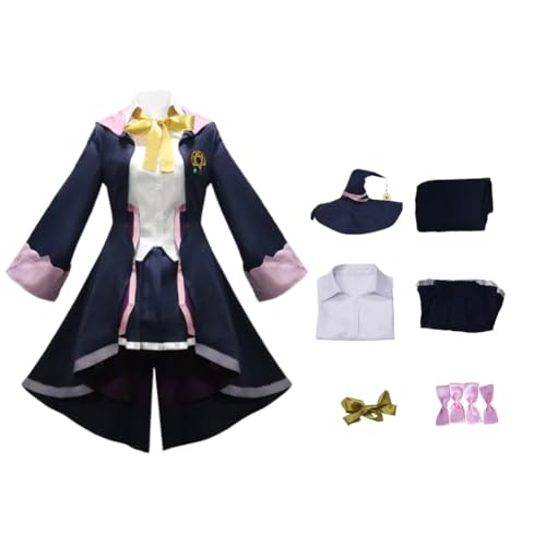 Gooyeh Elaina Cosplay Kostüm Anime Cosplay Kleid Hut mit Perücke Komplettes Set für Frauen Mädchen Elaina Rollenspiel Outfits Halloween Uniform Set Gooyeh Elaina Cosplay Kostüm Anime Cosplay Kleid Hut mit Perücke Komplettes Set für Frauen Mädchen Elaina Rollenspiel Outfits Halloween Uniform Set von Gooyeh