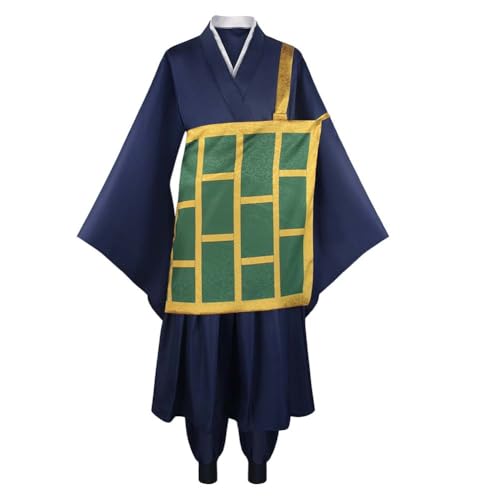 Gooyeh Geto Suguru Cosplay Kostüm Blau Robe Kimono Uniform Anime Karneval Halloween Kostüm Party für Männer von Gooyeh