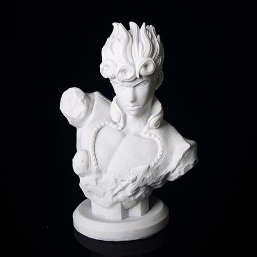 Gooyeh Giorno Giovanna Figur JoJo Anime Büste DIY hausgemachte selbst bemalte Figur Harz Statue Ornamente Modell nach Hause Dekorationen 9,5 * 7,5 * 13cm von Gooyeh