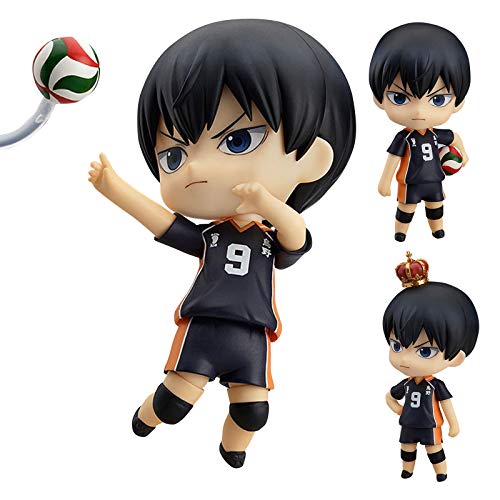 Gooyeh Haikyuu Anime Figur Hinata Shoyo Tobio Kageyama Tsukishima Hotaru Anime Figuren, bewegliche und veränderbare Gesicht Figur Tabletop Ornament Puppe Figur Sammlung Geschenk10cm von Gooyeh