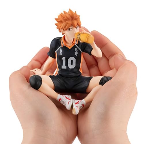 Gooyeh Haikyuu Figur Hinata Shoyo Anime Figuren sitzend Haltung Trinken Statue Modell niedlich Action Figur Desktop Einrichtungen Geburtstag 10cm von Gooyeh