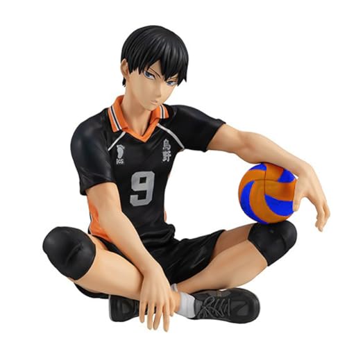 Gooyeh Haikyuu Figur Tobio Kageyama Anime Figuren sitzend mit einem Ball Statue Modell niedlich der Action-Figur Desktop-Einrichtungen Geburtstag 10cm von Gooyeh