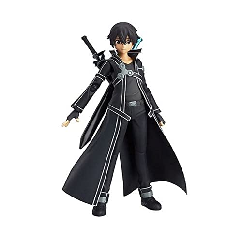 Gooyeh Kirito Anime Figur Niedliche Kirito Action Figur PVC Statue Bewegliches und austauschbares Zubehör Modell Ornamente Büro Dekorationen 13cm von Gooyeh