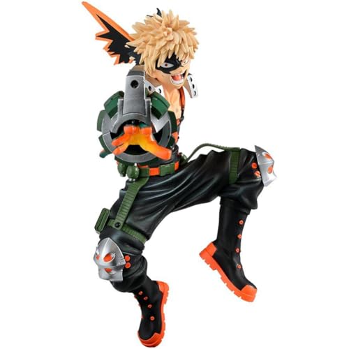 Gooyeh MHA Bakugou Katsuki Figur Anime Heroes Figur PVC Model Statue Desktop Decor Collection Ornaments Gift for Anime Fans 20CM von Gooyeh