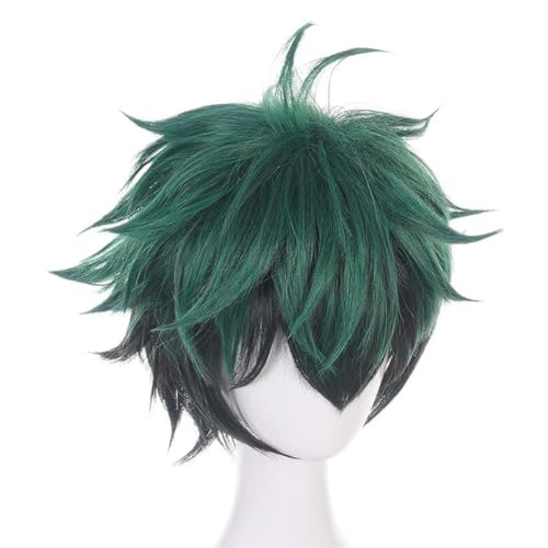 Gooyeh MHA Cosplay Midoriya Izuku Cosplay Kostüm Kampfanzug Set Midoriya Izuku Uniform Komplettes Set Halloween Outfit für Damen Herren von Gooyeh