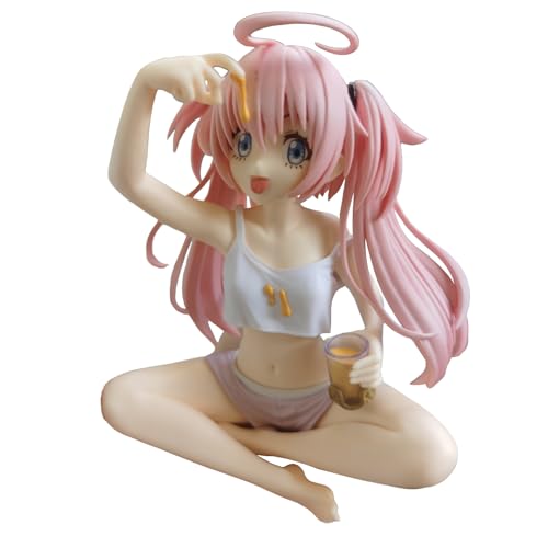 Gooyeh Milim Nava Figur That Time I Got Reincarnated As A Slime Cute Q Anime Figuren Sitting Statue Model Ornament Collectibles Home Decoration Gift 12cm von Gooyeh