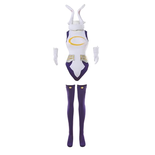 Gooyeh Miruko Cosplay Costume MHA Cosplay Kostüm Miruko Cos Kostüm für Frauen Jumpsuit Bunny Kostüm Bodysuit Suit Kampfanzug Outfit für Halloween Comic-Con von Gooyeh