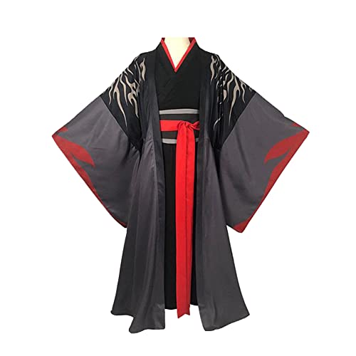 Gooyeh Mo Dao Zu Shi Cosplay Kostüm Wei Wuxian Lan Wangji Cosplay Costume Anime Grandmaster of Demonic Cultivation Cosplay Kostüm Weiying Ancient Hanfu Outfits Set für Halloween Karneval Party von Gooyeh