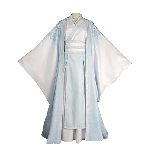 Gooyeh Mo Dao Zu Shi Cosplay Kostüm Wei Wuxian Lan Wangji Cosplay Costume Anime Grandmaster of Demonic Cultivation Cosplay Kostüm Weiying Ancient Hanfu Outfits Set für Halloween Karneval Party von Gooyeh