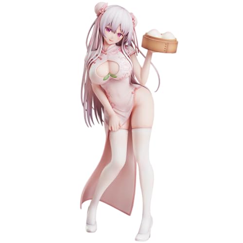 Gooyeh Momoman-chan Figure Anime Illustration Girl Figur Stehend Nettes Mädchen Modell Weihnachten Zuhause Schreibtisch Dekoration Spielzeugfiguren Sammlerstück 21CM von Gooyeh