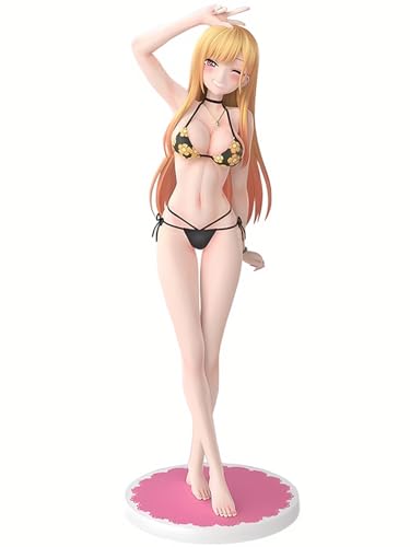 Gooyeh My Dress-Up Darling Figur Anime Kitagawa Marin Figur Manga Charakter Kitagawa Marin Statue 23CM Swimsuit Model Desktop Decorations für Fans von Gooyeh