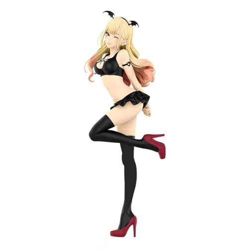 Gooyeh My Dress Up Darling Figur Statue Kitagawa Marin Figur Badeanzug Stil Anime Figur Modell Handgemachte Sammlerstück Desktop Dekoration Ornamente für Anime Fans 18CM von Gooyeh