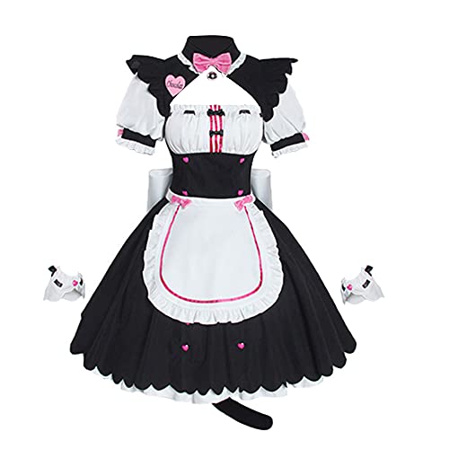 Gooyeh NEKOPARA Anime Cosplay Kostüme Chocola und Vanilla Cosplay Kostüme Comic Con Bühnenauftritt Mardi Gras Maskerade Halloween Cosplay Kostüme cosplay maid costume full set von Gooyeh