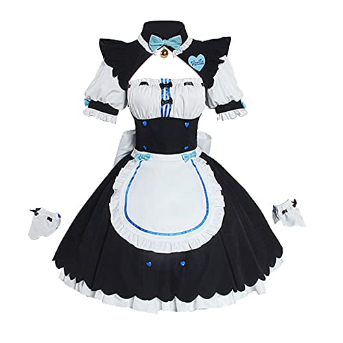 Gooyeh NEKOPARA Anime Cosplay Kostüme Chocola und Vanilla Cosplay Kostüme Comic Con Bühnenauftritt Mardi Gras Maskerade Halloween Cosplay Kostüme cosplay maid costume full set von Gooyeh