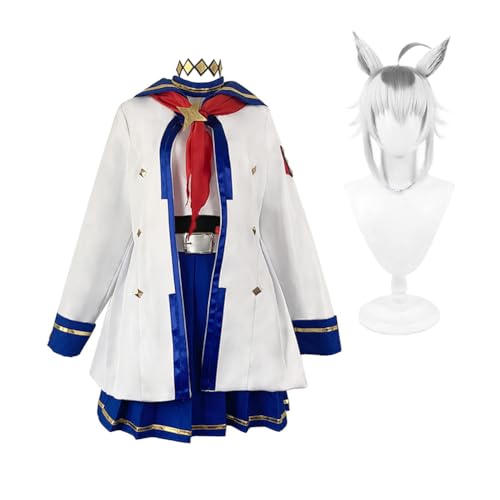Gooyeh Oguri Cap Cosplay Kostüm für Frau Mädchen Anime Cosplay Oguri Cap Rollen-Set Uniform Komplettset Halloween Karneval Party Dress Up Gooyeh Oguri Cap Cosplay Kostüm für Frau Mädchen Anime Cosplay Oguri Cap Rollen-Set Uniform Komplettset Halloween Karneval Party Dress Up von Gooyeh