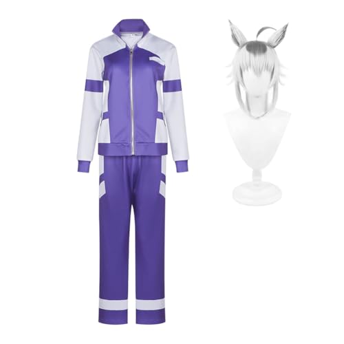 Gooyeh Oguri Cap Cosplay Kostüm für Frau Mädchen Anime Cosplay Oguri Cap Rollen-Set Uniform Komplettset Halloween Karneval Party Dress Up Gooyeh Oguri Cap Cosplay Kostüm für Frau Mädchen Anime Cosplay Oguri Cap Rollen-Set Uniform Komplettset Halloween Karneval Party Dress Up von Gooyeh