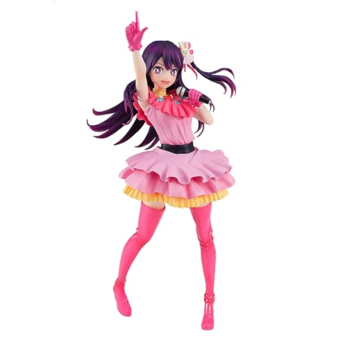 Gooyeh Oshi no Ko Figur Hoshino Ai Figure Stehend Figuren Statue 17CM PVC Skulptur Anime Hoshino Ai Charakter-Modell Decoration Desktop Sammlerstück für Fans von Gooyeh