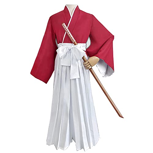 Gooyeh Rurouni Kenshin Kimono Kendo-Anzug Eisdorf Kenshin Cosplay Kostüm Bühnenaufführung Halloween-Kostüm von Gooyeh