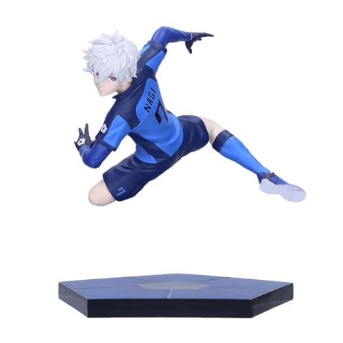 Gooyeh Seishiro Nagi Figur Anime Blue Lock Figuren 16CM Blue Lock Seishiro Nagi Figuren Manga Statue Auto Dekoration Sammlerstücke Seishiro Nagi Merch für Fans von Gooyeh