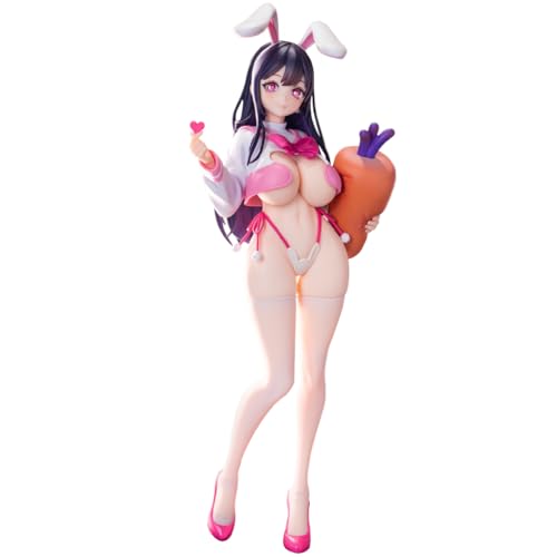 Gooyeh UNO Love Injection Figure Anime Pink JK Bunny Girl Figur Anime Illustration Figur 29cm Bunny Girl Modelle Sammlerfigur Figurine Sammlerstück von Gooyeh