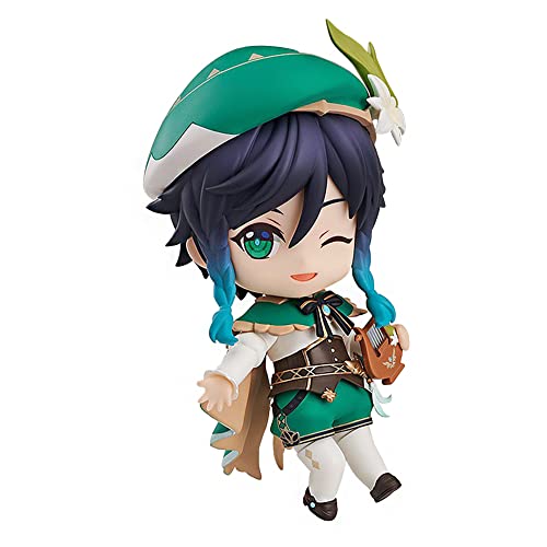 Gooyeh Venti Figur Anime Venti Action Figuren können den Kopf und Zubehör Statue Modell Desktop Ornamente Geburtstagsgeschenk 10cm ändern von Gooyeh