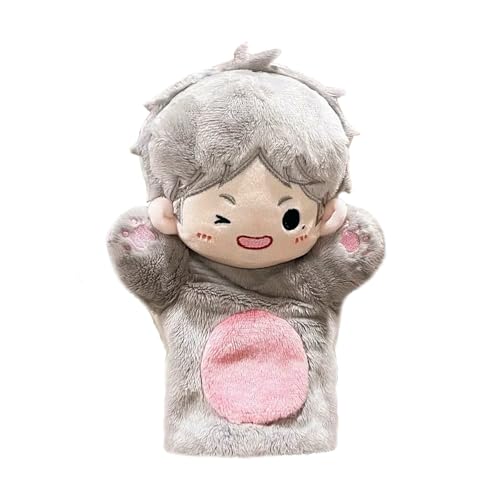 Haikyuu Handpuppen Oikawa Tooru Handpuppen Hinata Shoyo Soft Figur Anime Tobio Kageyama Handpuppen for Adults Nichten und Neffen Anime Dekoration Handpuppen Puppen für Märchenerzähler 25CM von Gooyeh