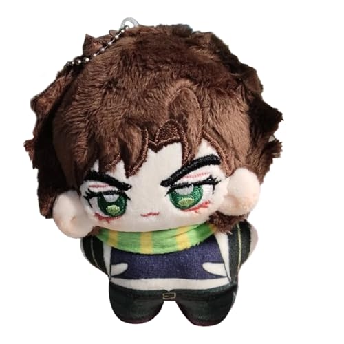 Joseph Joestar Figure Soft Plush Pillow, 10CM, Cujoh Jolyne Stuffed Pendant Keychain Anhänger, Kakyōin Noriaki, Anime Soft Figure Hug Pillow Pendant, Schultasche Dekoration von Gooyeh