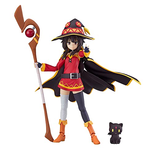 KONOSUBA Figur Megumin Figure Anime Actionfigur Anime Actionfigur mit Zubehör und Beweglichen Gelenken God's Blessing On This Wonderful World Statue Modell Ornamente Sammlung 12CM von Gooyeh