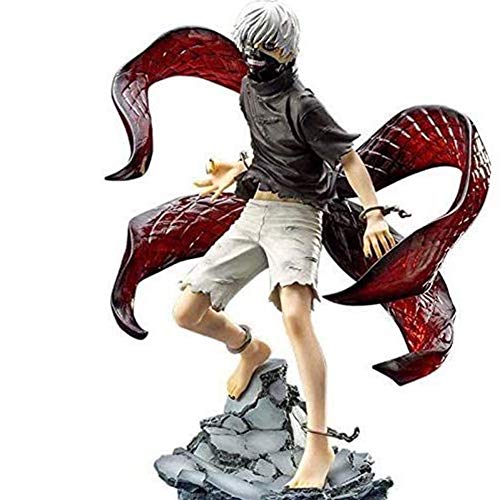 Kaneki Ken Action Figure Tokyo Ghoul Anime Zubehör für austauschbare Köpfe Charakter Modell PVC Anime Modell Statue Tokyo Ghoul Gift Dekoration Ornamente Sammlerstücke 23CM von Gooyeh