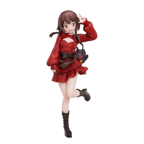 Konosuba Figure Konosuba -God's Blessing On This Wonderful World Megumin Figur PVC Auto Skulptur 21.5CM Anime Dekoration Red Dress Standing Pose Megumin Sculpture Sammlerstücke von Gooyeh