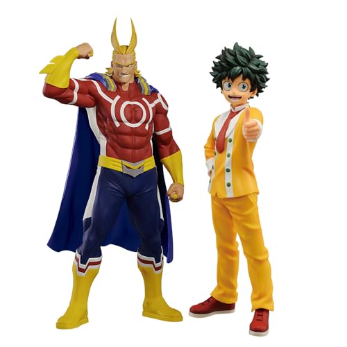 MHA All Might Figur Anime Midoriya Izuku Figure 16CM+17CM PVC Statue Modell Anime Cartoon Characters Statue Modellfiguren Sammlerstücke Auto Decor Geschenk für Anime Fans von Gooyeh