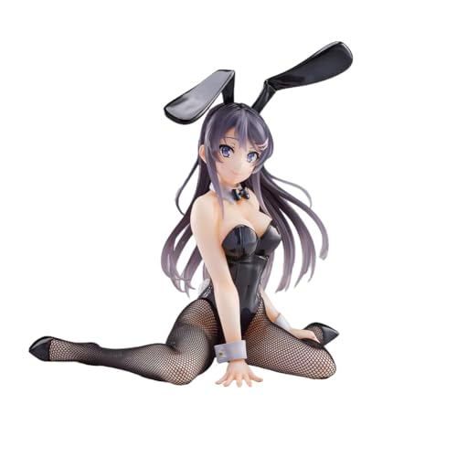 Mai Figuren, Adolescent Idiots Don't Dream of Bunny Girls Figurine, Noodle Stopper Model, Schwarzer Seide Bunny Girl Outfits Sammelfiguren, Sammlerstücke Geschenke,15CM von Gooyeh