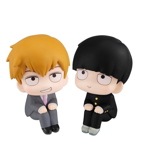 Mob Psycho 100 Figur Anime Kageyama Shigeo Reigen Arataka Look Up Figur 11CM PVC Modell Skulptur Handgefertigtes Auto Dekoration Sammlerstück von Gooyeh