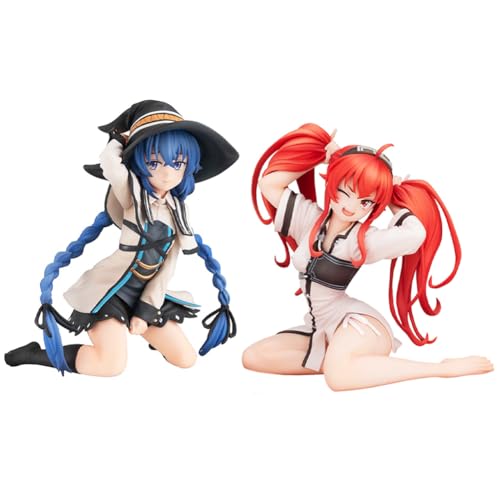 Mushoku Tensei Jobless Reincarnation Figur Roxy Migurdia Figuren Eris Greyrat Figure Anime Action Figur PVC Statue Sammlerstück Dekoration Ornamente 11CM+10CM von Gooyeh