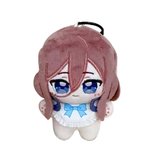 Nakano Miku Figur Anime Stuffed Soft Figur Cartoon Doll Nakano Itsuki Weiches Kissen Mini Weich Rucksack Schlüsselanhänger Dekoration Ornament Geschenk 10CM von Gooyeh