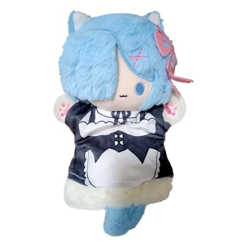 REM Figur Anime Re:0 Soft Figur Cartoon Stuffed Figures Handschuh-Puppen Anime REM Plüsch Figur Remu Plüsch-Requisiten für Geschichtenerzähler Periphere Geschenke für Anime Fans 25CM von Gooyeh