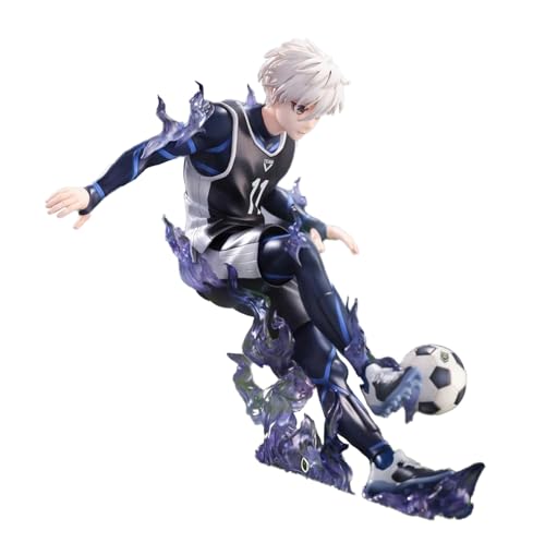 Seishiro Nagi Figur Anime Blue Lock Actionfigur Statue Modell 18CM PVC Skulptur Sammlerstück Schreibtisch-Dekoration Geschenk für Anime Fans von Gooyeh