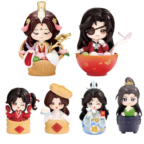 Tian Guan Ci Fu Figur Statue Modell Hua Cheng x Xie Lian Figuren-Set 12CM PVC Skulptur Anime Actionfigur Statue Cartoon Sammlerstück Desktop Dekoration von Gooyeh