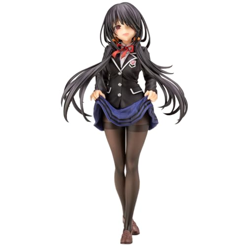 Tokisaki Kurumi Figur Anime Date A Live Tokisaki Kurumi Figuren PVC Modell Schuluniform Anime-Skulptur Auto Dekoration Anime Geschenk Sammlerstücke 22CM von Gooyeh