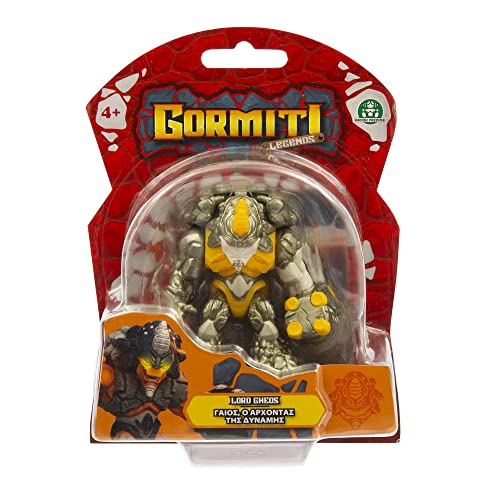 GORMITI LEGENDS - Metallisierte Figuren mit Mix- und Match-Funktion und 4 Gelenkpunkte, inklusive Karte für Kinder ab 4 Jahren, Gheos, GRL30500, Giochi Preziosi, Mehrfarbig von Gormiti